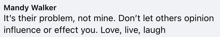 Facebook comment